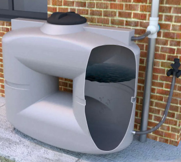 MPI Zbiornik na deszczówkę Roma B z wężem 1000l ZBB01000