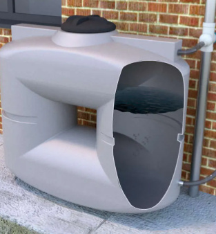 MPI Zbiornik na deszczówkę Roma B z wężem 2000L ZBB02000