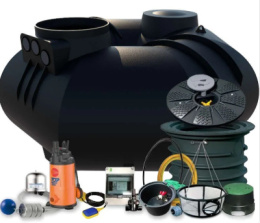 MPI Zestaw ogrodowy Premium ze zbiornikiem Octagon 4000l ZWOP0022