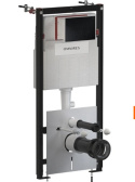 Omnires Flush Set Strongframe stelaż podtynkowy do WC przycisk spłukujący czarny mat STFWC1M-RBLM