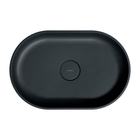 Omnires Ovo M+ Umywalka nablatowa 55x36 cm black lava OVOUNBLV