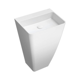 Omnires Parma M+ Umywalka wolnostojąca 55x43 cm bez otworu na baterię biała PARMAUWBOBP