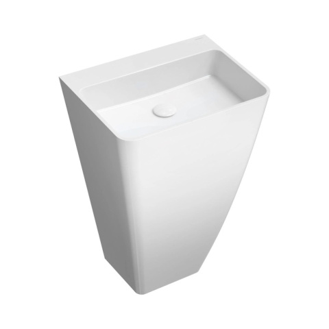 Omnires Parma M+ Umywalka wolnostojąca 55x43 cm bez otworu na baterię biała PARMAUWBOBP