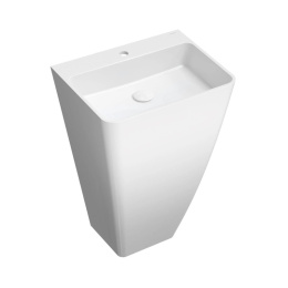 Omnires Parma M+ Umywalka wolnostojąca 55x43 cm z otworem na baterię biała PARMAUWBP