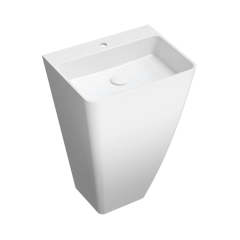 Omnires Parma M+ Umywalka wolnostojąca 55x43 cm z otworem na baterię biała PARMAUWBP