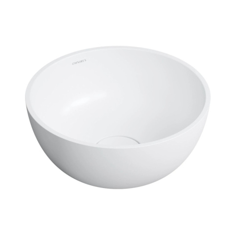 Omnires Shell M+ Umywalka nablatowa 35 cm biały mat SHELL350UNBM