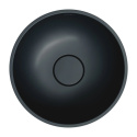 Omnires Shell M+ Umywalka nablatowa 35 cm black lava mat SHELL350UNBLV