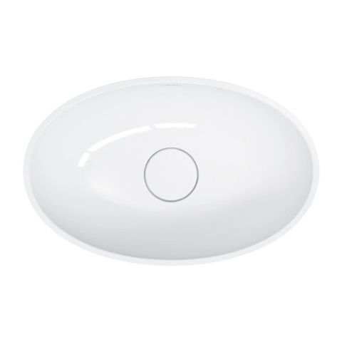 Omnires Shell M+ Umywalka nablatowa 50x32 cm biała SHELL500UNBP