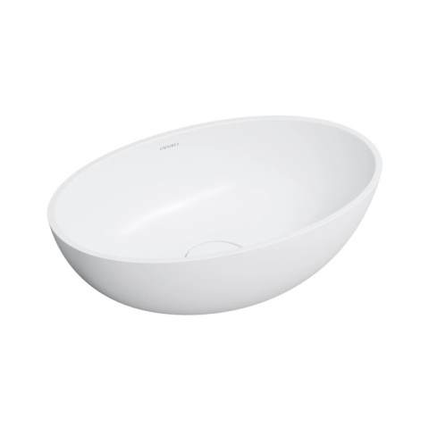 Omnires Shell M+ Umywalka nablatowa 50x32 cm biały mat SHELL500UNBM