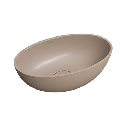 Omnires Shell M+ Umywalka nablatowa 50x32 cm dune beige mat SHELL500UNDB