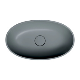 Omnires Shell M+ Umywalka nablatowa 60x35 cm ash grey SHELLUNAG