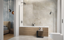 Wpisz KOD: PROMO - 10% Radaway Modo New Brushed Gunmetal PNJ II parawan nawannowy 80 cm gunmetal szczotkowany/szkło przezroczyste 10006080-92-01