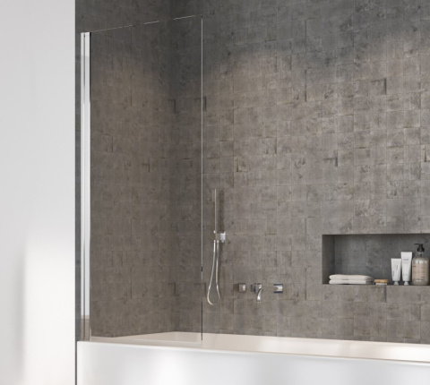 Radaway Nes PNJ parawan nawannowy 80 cm lewy chrom/szkło przezroczyste 10011080-01-01L