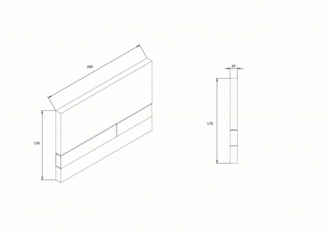 Werit/Jomo Exclusive 2.0 Przycisk WC PCV biały aseptic 167-45000101-00/102-000000317