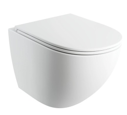 Omnires miska toaletowa wisząca SILENT POWER™ z deską wolnoopadającą, 54 x 37 cm OTTAWACSPMWBM