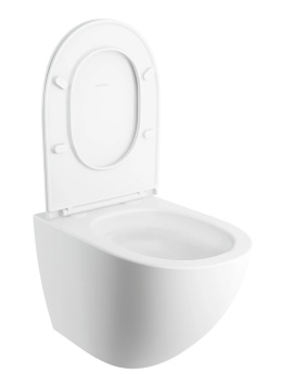 Omnires miska toaletowa wisząca SILENT POWER™ z deską wolnoopadającą, 54 x 37 cm OTTAWACSPMWBM