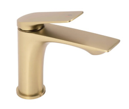 Rea Bateria umywalkowa AVALON ZŁOTA SZCZOTKOWANA NISKA REA-B2703