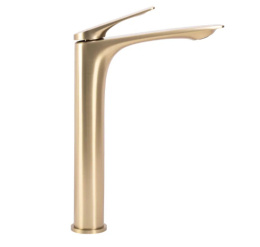 Rea Bateria umywalkowa AVALON ZŁOTA SZCZOTKOWANA WYSOKA REA-B2705