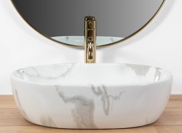 Rea Umywalka Nablatowa Amelia Marmo Shiny REA-U8001