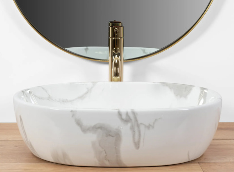 Rea Umywalka Nablatowa Amelia Marmo Shiny REA-U8001