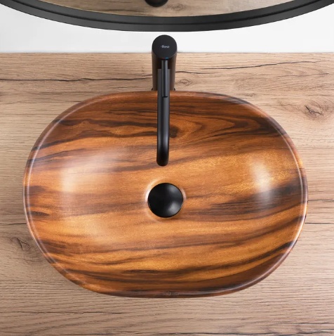 Rea Umywalka nablatowa AMELIA WOOD MATT REA-U5060