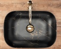Rea Umywalka nablatowa Belinda Black Marble Mat REA-U8908