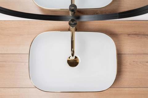 Rea Umywalka nablatowa Belinda Gold Edge REA-U8736