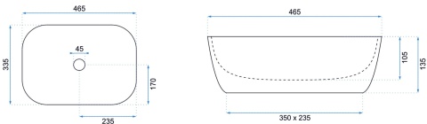 Rea Umywalka nablatowa Belinda Savana REA-U3323