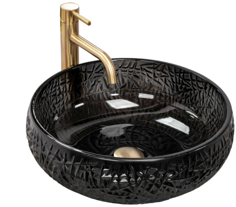 Rea Umywalka nablatowa ICE BLACK REA-U6660