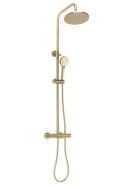 Rea ZESTAW PRYSZNICOWY Z TERMOSTATEM PAROT Złoty Szczotkowany REA-P2323