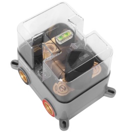 Rea Zestaw Prysznicowy Podtynkowy z termostatem LUNGO Złoty szczotkowany + BOX REA-P8551