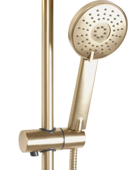 Rea Zestaw Prysznicowy z termostatem Bliss złoty szczotkowany REA-P8413
