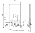 Werit / Jomo JomoTech Stelaż do bidetu H82 174-94200100-00/105-000000002