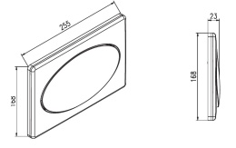 Werit/Jomo Classic Przycisk WC PCV biały 167-27060001-00/102-000000018