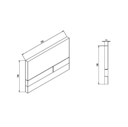 Werit/Jomo Exclusive 2.0 Przycisk WC PCV biały mat 167-34001414-00/102-000000409