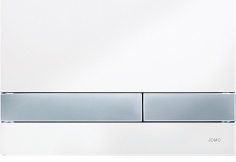 Werit/Jomo Exclusive 2.0 Przycisk WC PCV biały/chrom mat 167-34000130-00/102-000000139