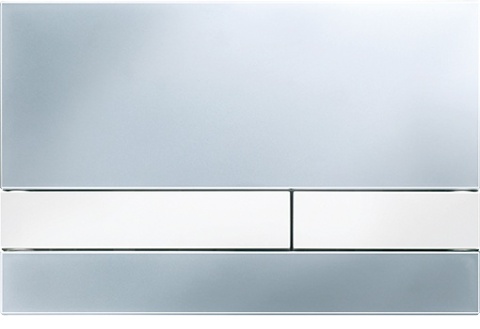 Werit/Jomo Exclusive 2.0 Przycisk WC PCV chrom mat/biały 167-34003001-00/102-000000147