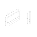 Werit/Jomo Exclusive 2.0 Przycisk WC PCV czarny mat/miedź 102-000000446