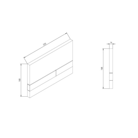 Werit/Jomo Exclusive 2.0 Przycisk WC PCV czarny mat/miedź 102-000000446