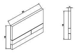 Werit/Jomo Exclusive 2.0 Przycisk WC grafitowy 102-000000146