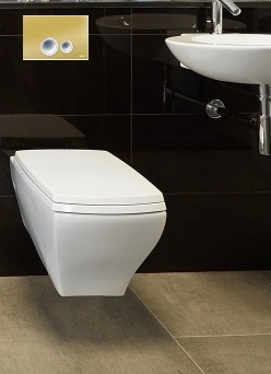 Werit/Jomo Elegance 2.0 Przycisk WC szkło czarny mat 167-35001120-00