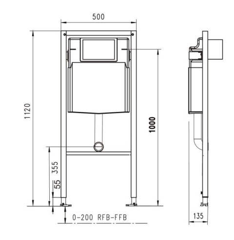 Werit/Jomo JomoTech SLKplus Stelaż WC dla dzieci 174-91102100-00/103-000000014