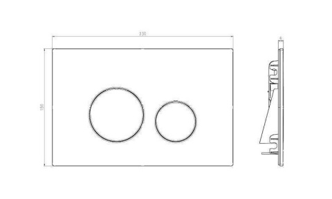 Werit/Jomo Jomotech Stelaż WC + wsporniki + przycisk WC biały 103-000000079