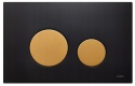 Werit/Jomo Switch Przycisk WC czarny mat/złoty mat 102-000000442