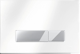 Werit/Jomo Trend Przycisk WC PCV biały/chrom mat 167-32000130-00/102-000000084