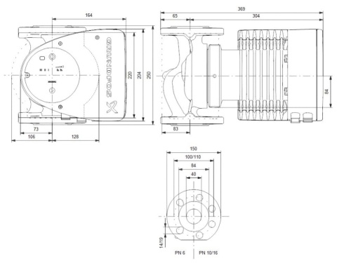 Grundfos MAGNA1 40-180 F 250 230V PN6/10 - Pompa obiegowa c.o. 99221307