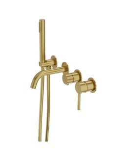 Lavita Bateria wannowa podtynkowa 4- otworowa Orion Brushed Gold 5900378357162