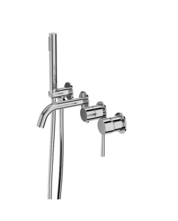 Lavita Bateria wannowa podtynkowa 4- otworowa Orion Chrom 5900378357148