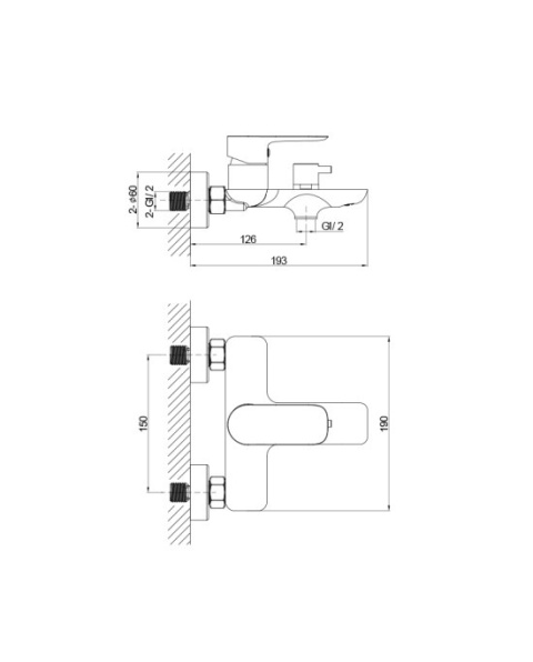 Lavita Bateria wannowo - prysznicowa Spark Brushed Copper 5900378341802