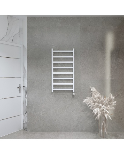 Lavita Grzejnik łazienkowy elektryczny Lungo White 960 z grzałką White 5903918481402